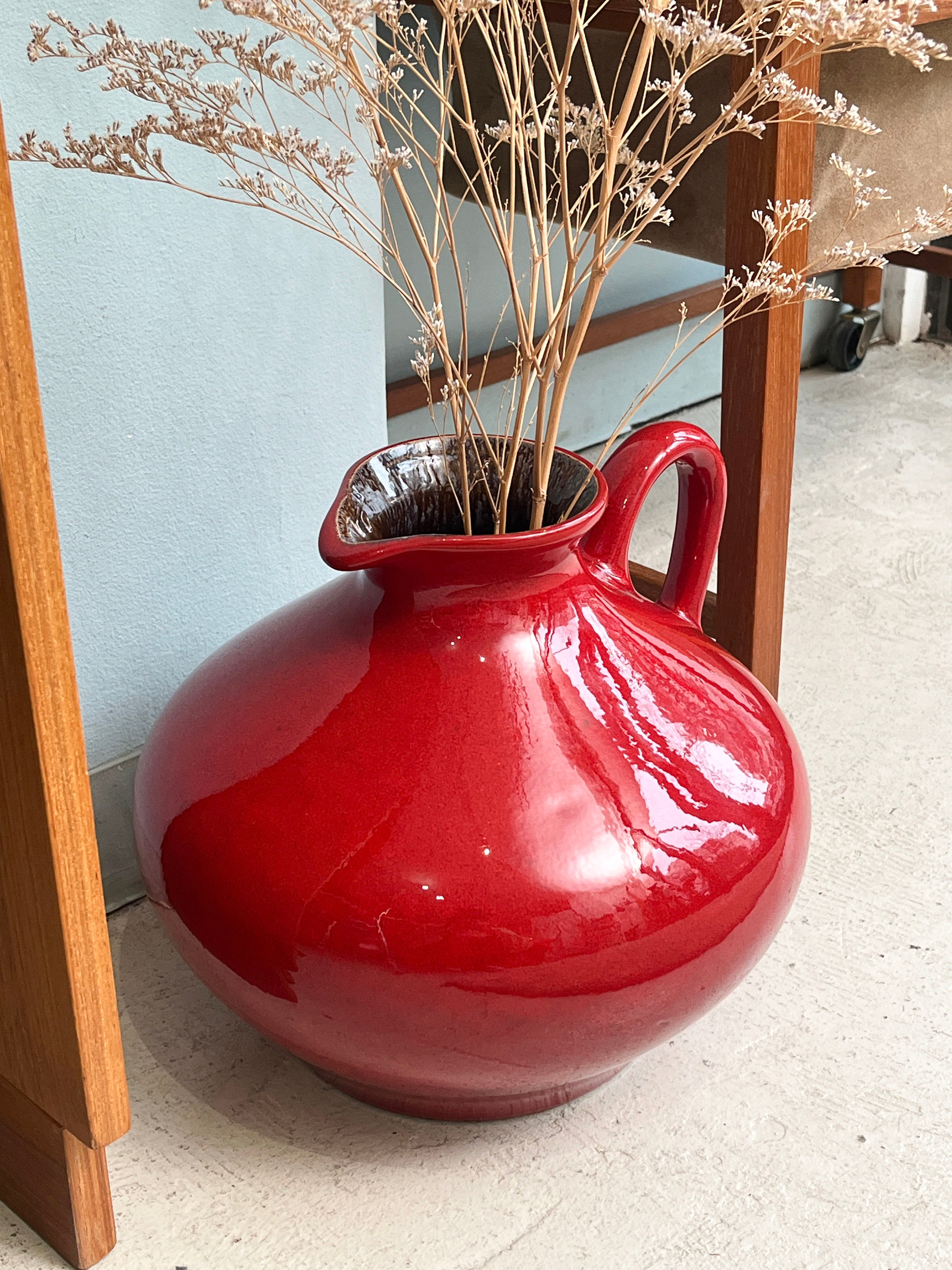 西ドイツヴィンテージ ファットラヴァ フラワーベース 花瓶/W.Germany