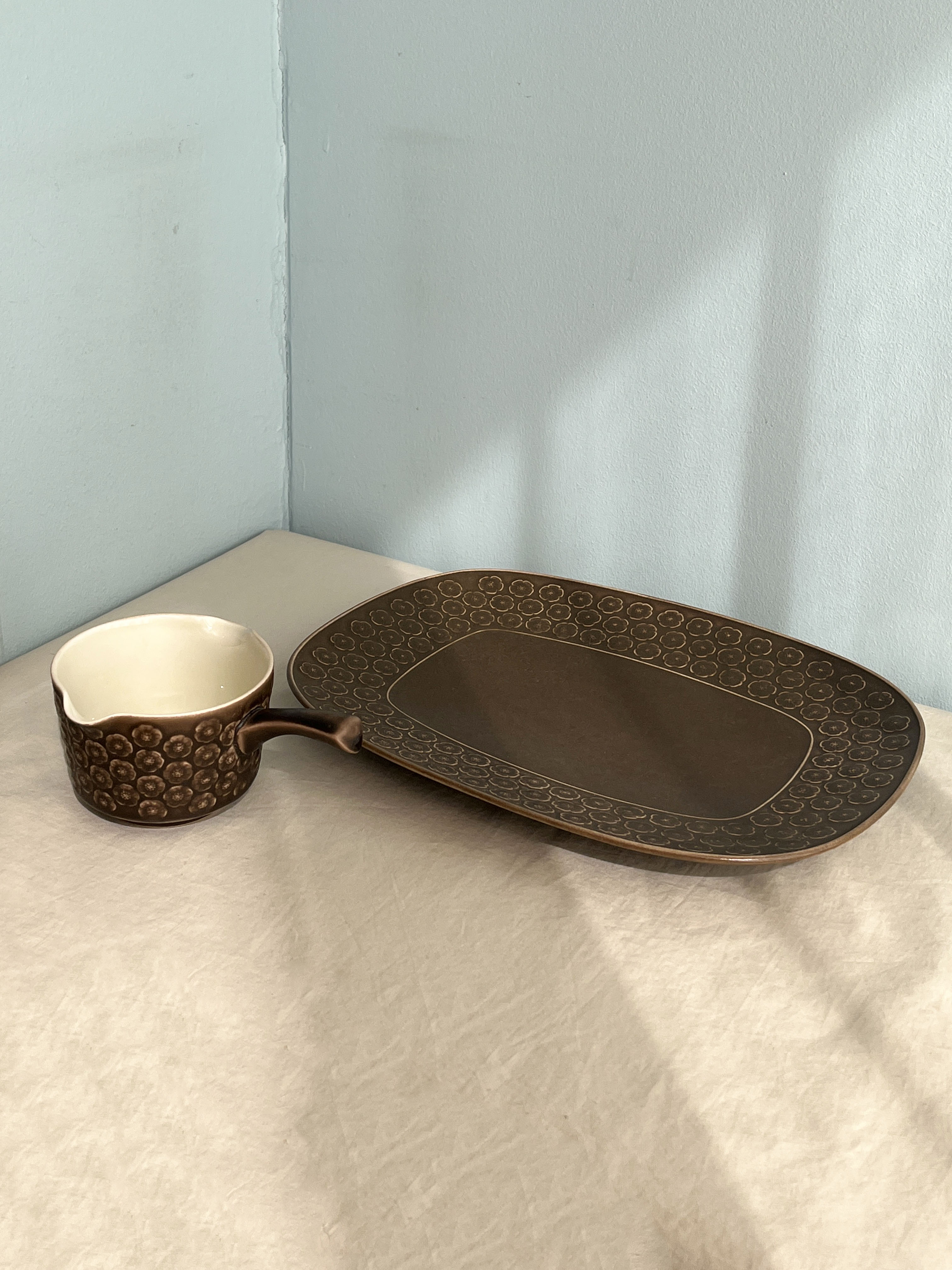 クロニーデン ブラウンアズール プレート ソースパン クイストゴー