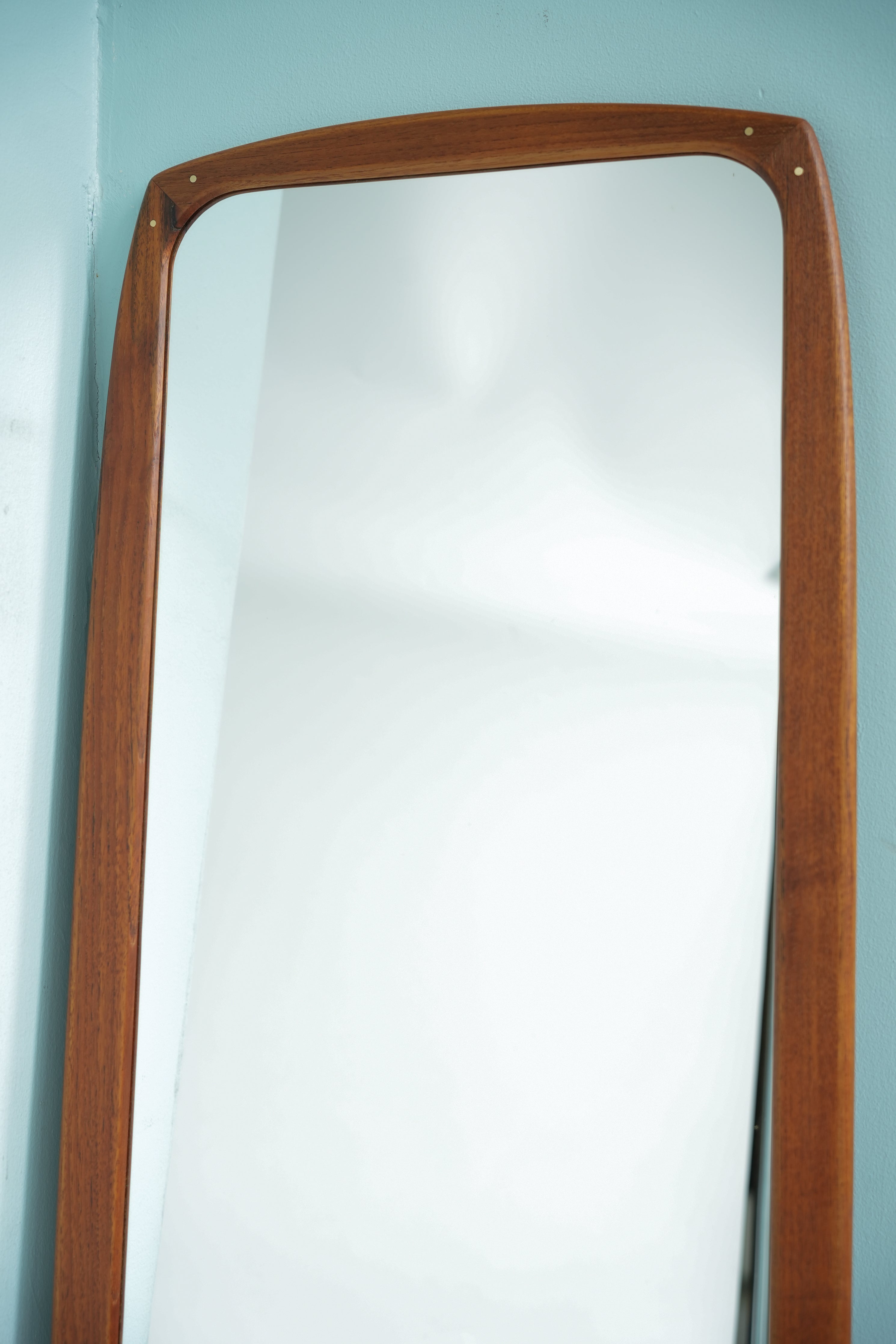 デンマークヴィンテージ 鏡 チーク材 ウォールミラー 北欧インテリア