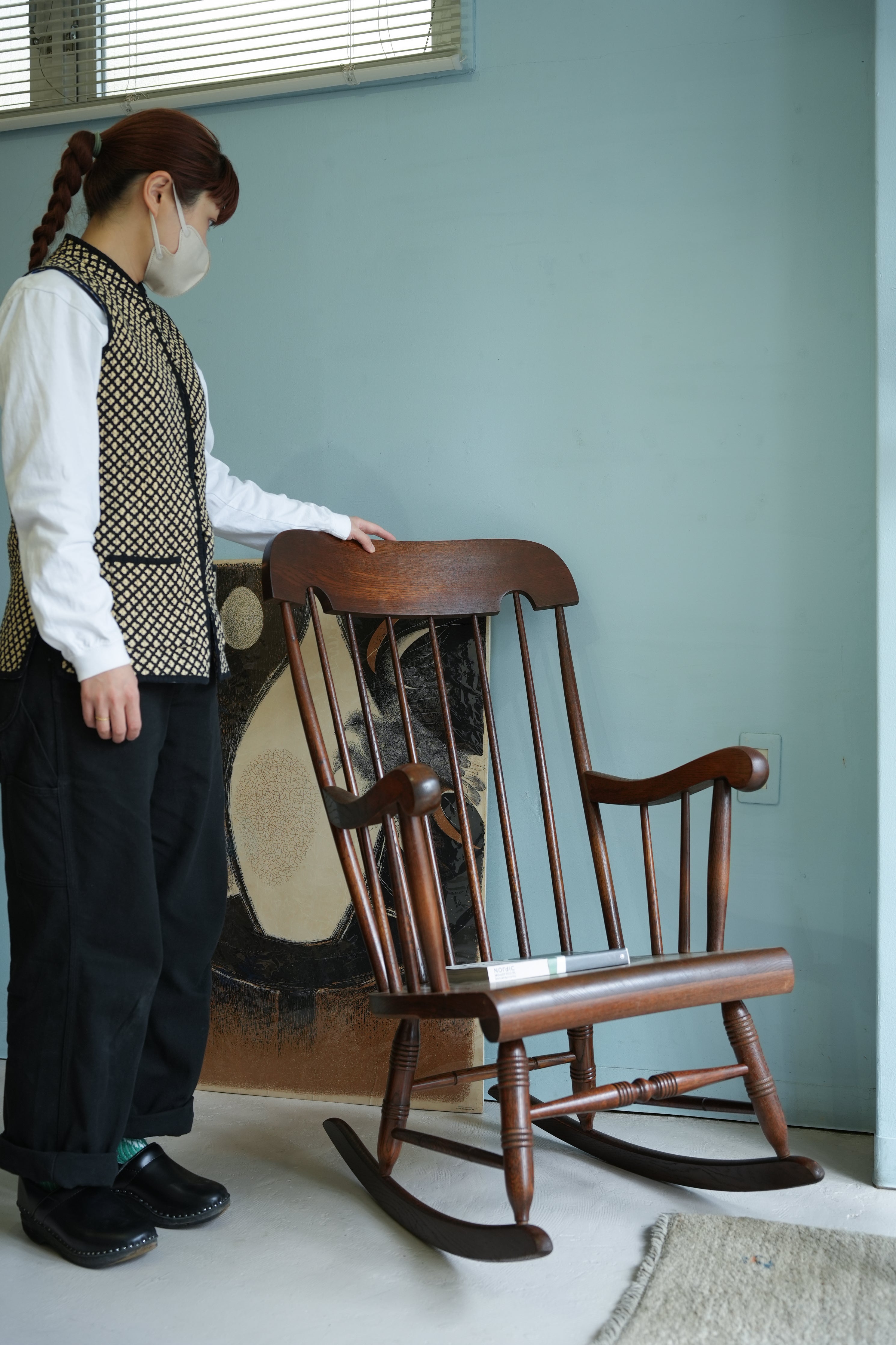 飛騨産業 ロッキングチェア 穂高 キツツキマーク/HIDA Rocking Chair