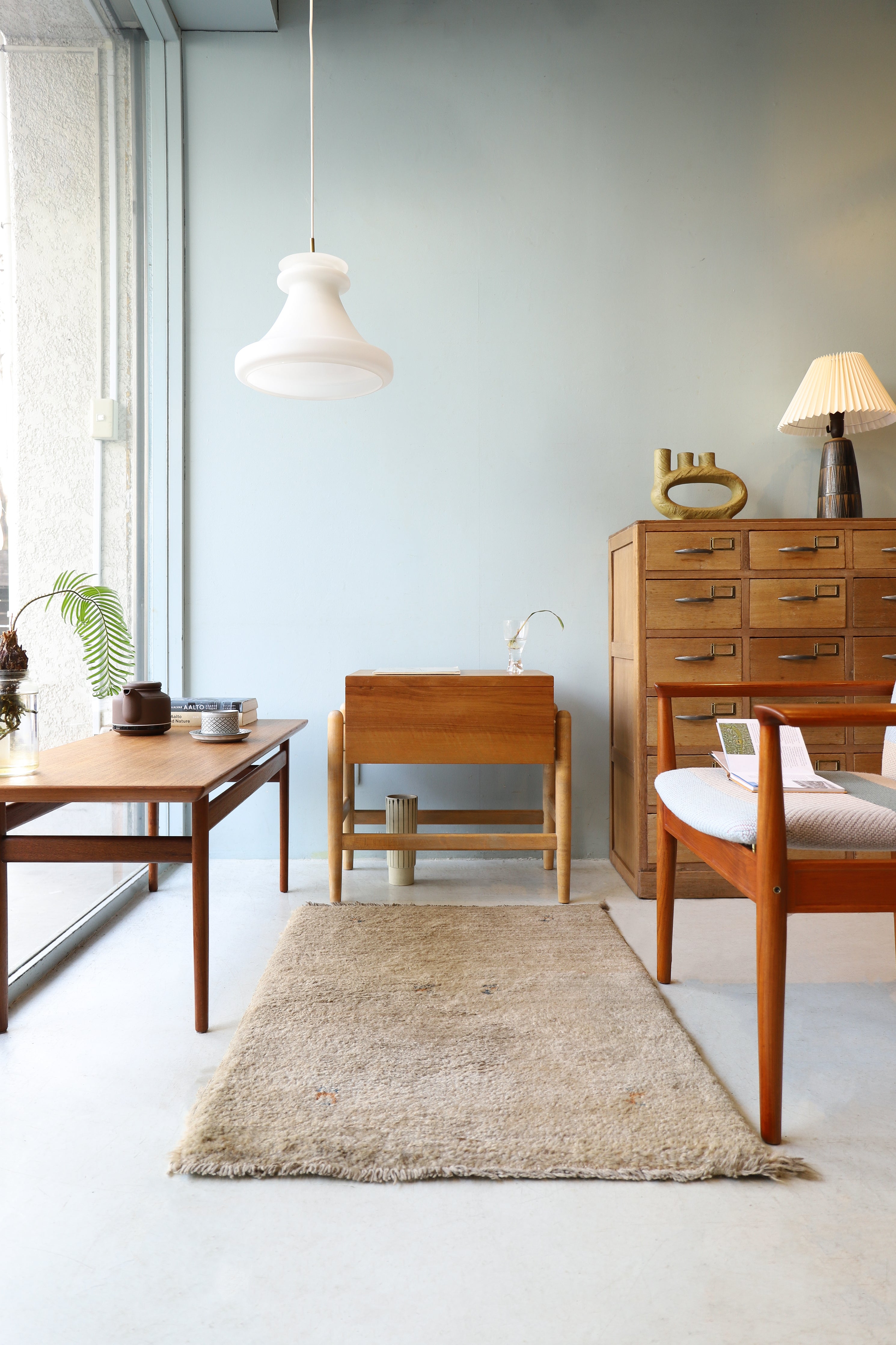 デンマークヴィンテージ ソーイングボックス テーブル 収納 北欧家具