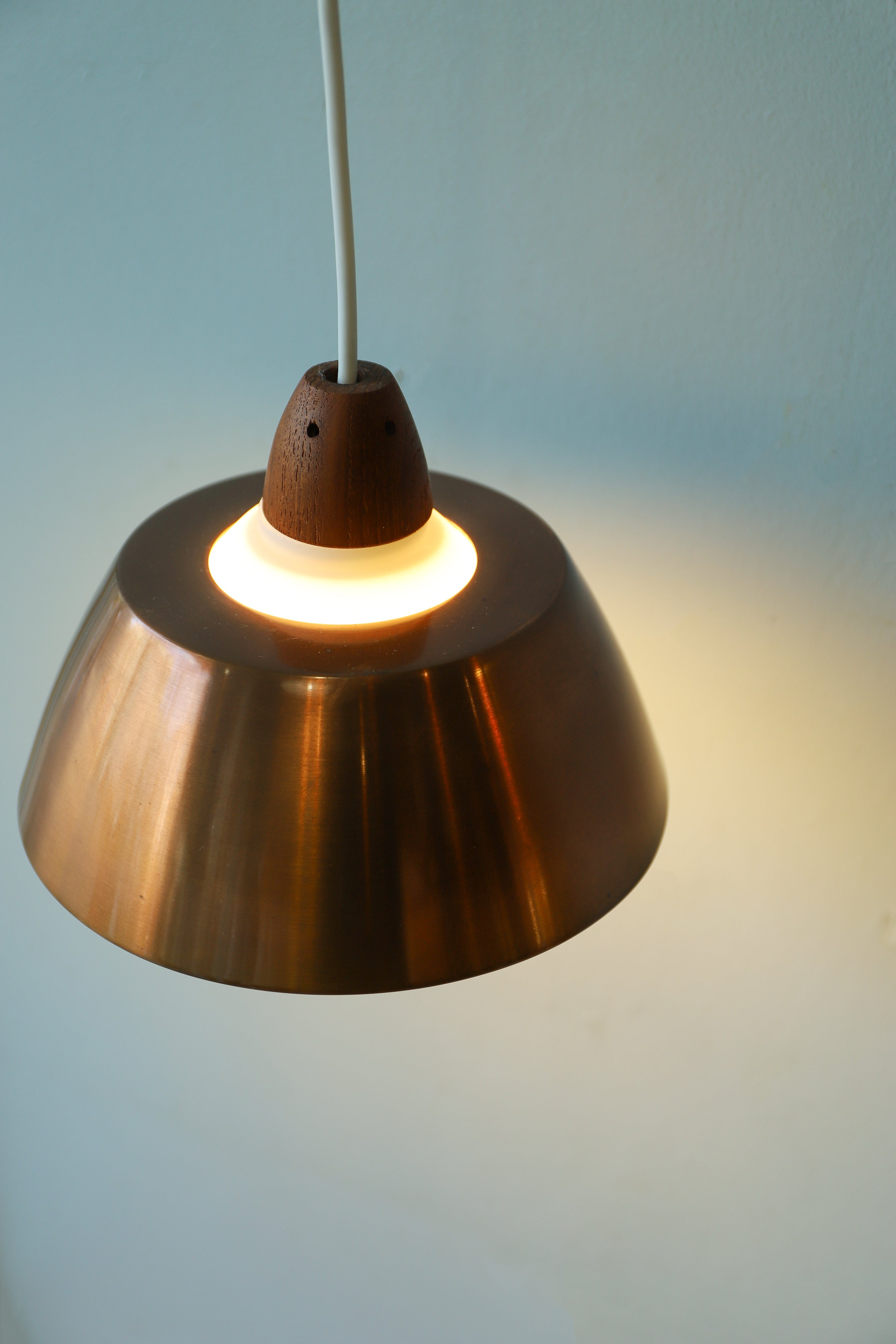 デンマークヴィンテージ ペンダントライト コッパー ガラス 北欧