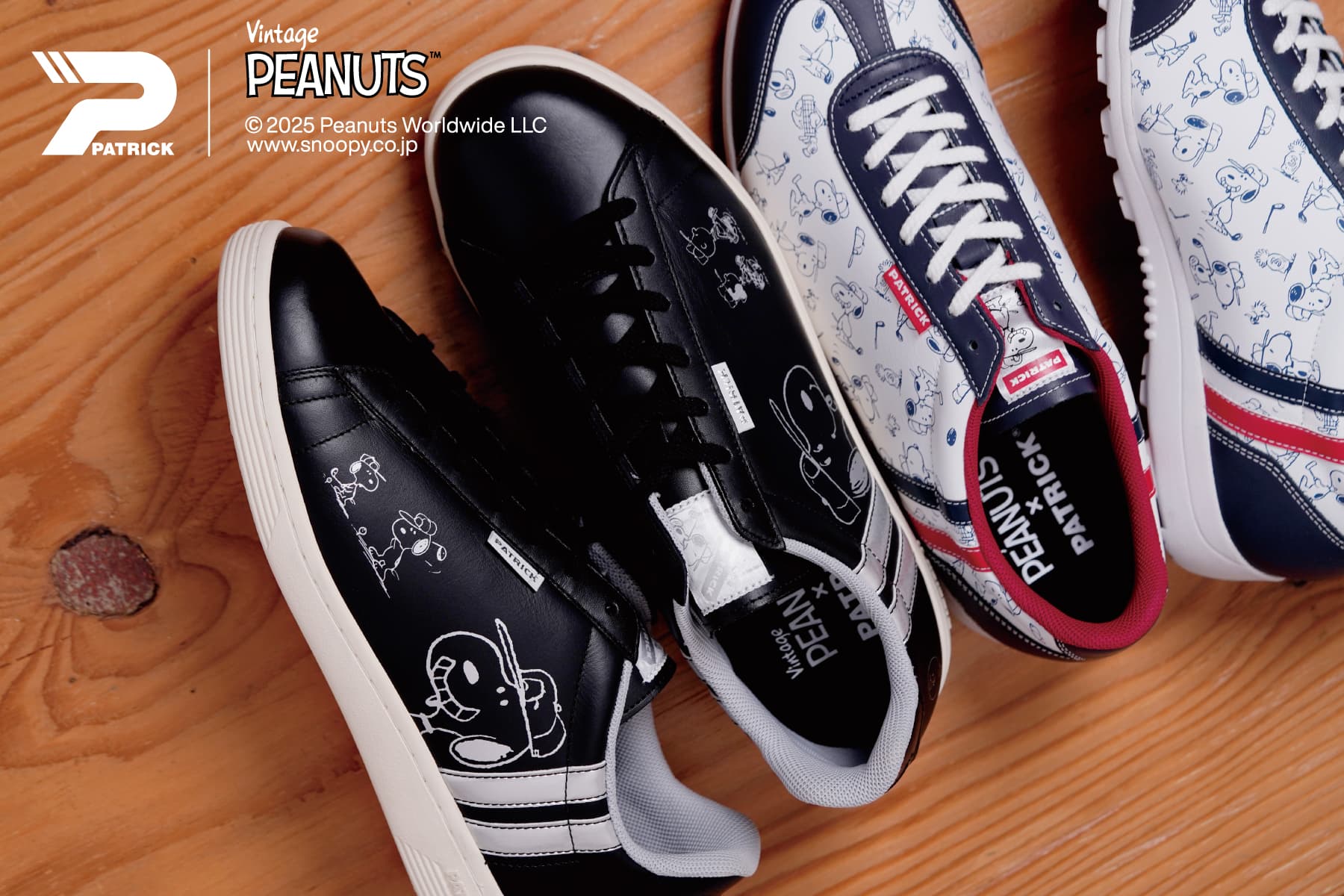 パトリック ゴルフシューズ スヌーピーコラボ 新品未使用 42（26.5