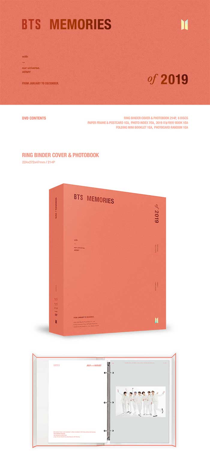 BTS - MEMORIES OF 2019 [DVD] - Baro7 Best Kpop Store