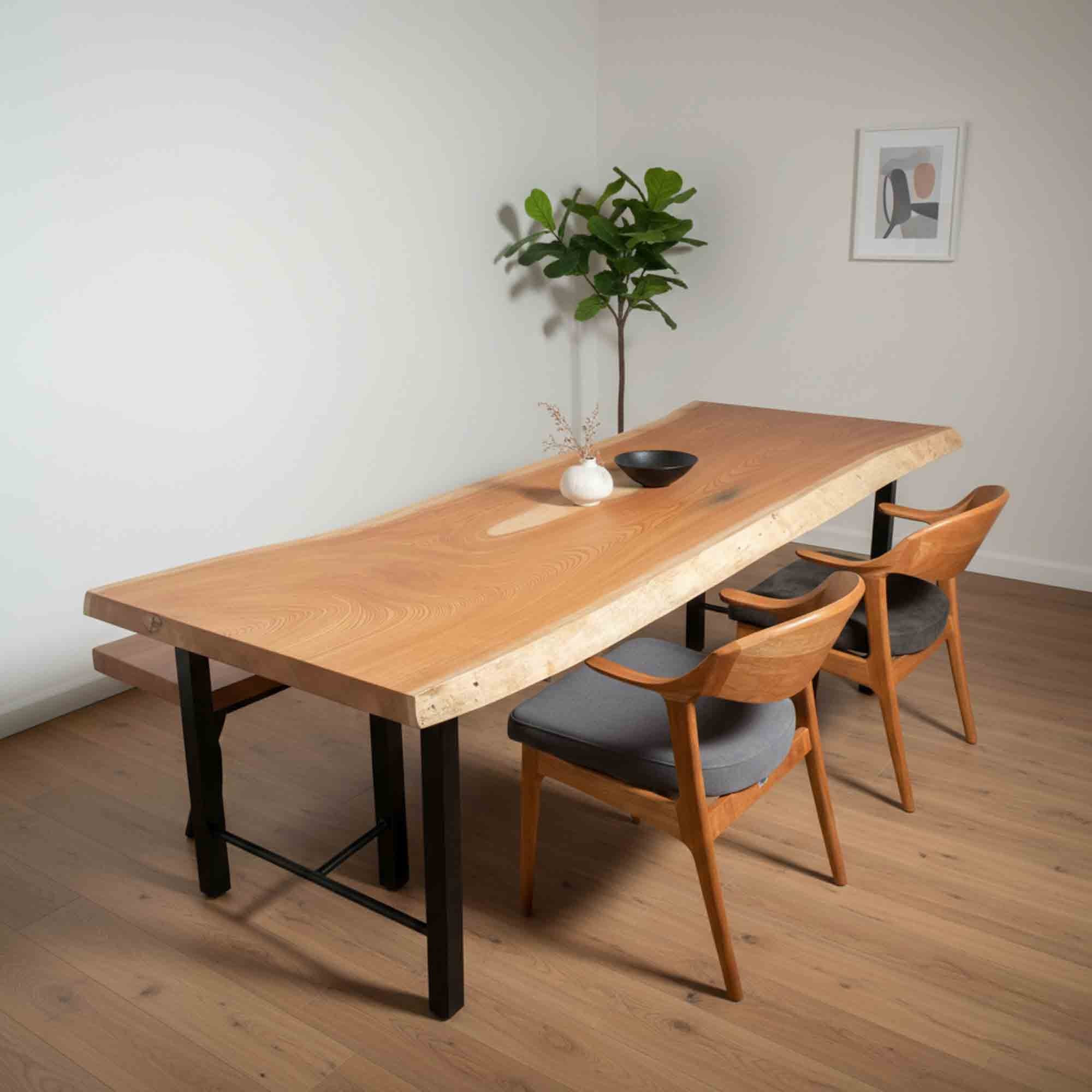 KIDOMEIMOKU 欅一枚板ダイニングテーブル｜270cm(8人掛け) – 【公式