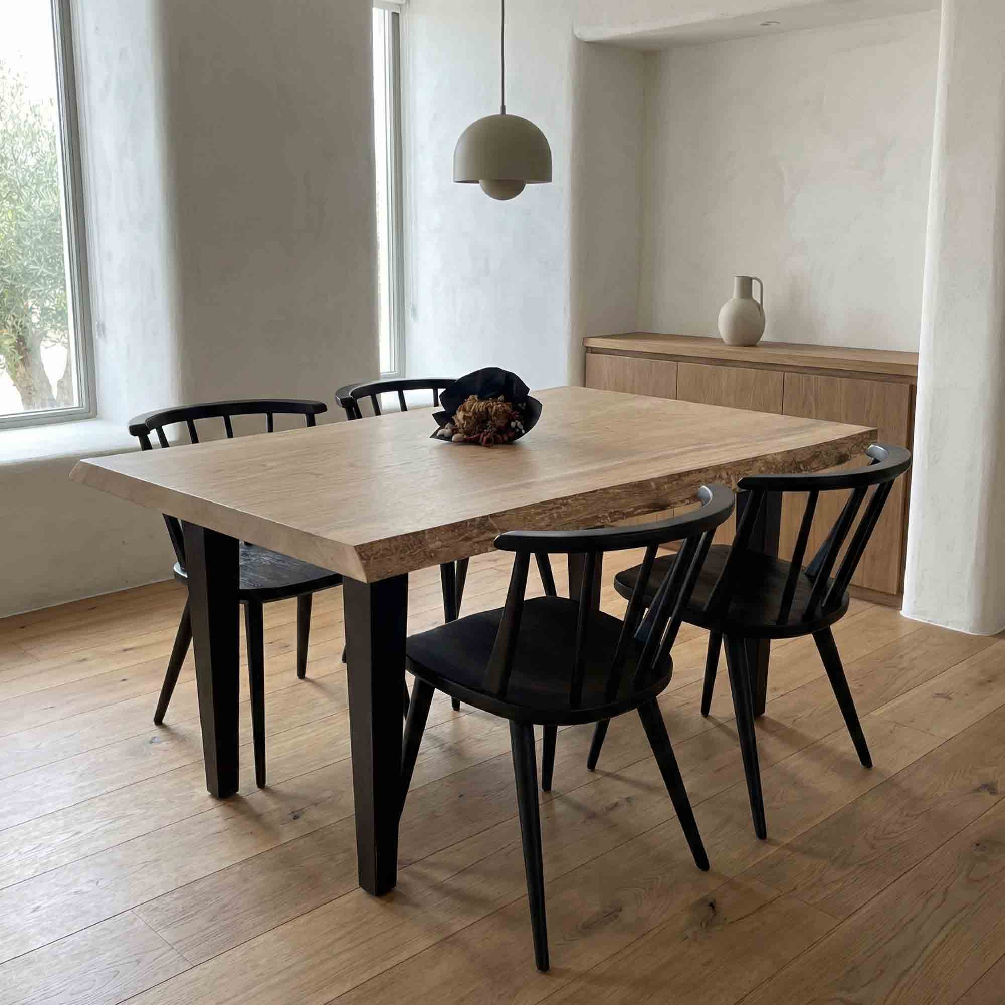 KIDOMEIMOKU 栓一枚板ダイニングテーブル｜140cm(4人掛け) – 【公式