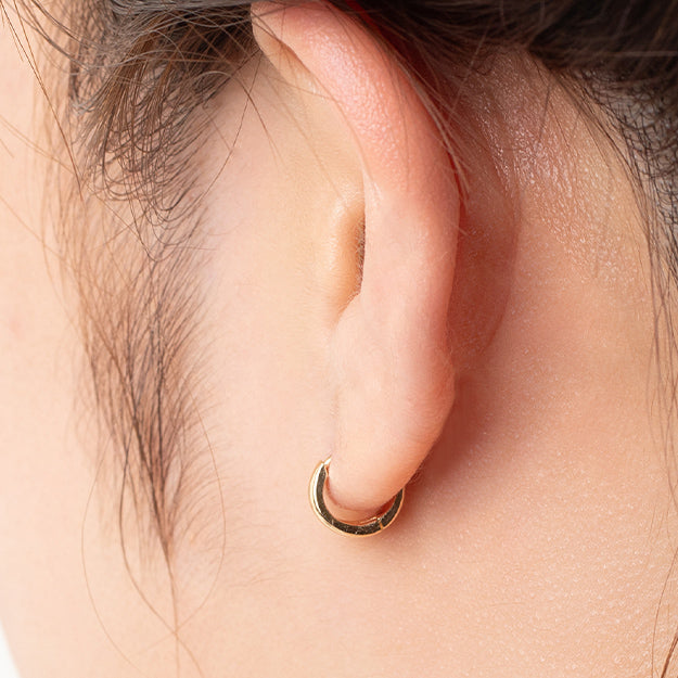 K18/PT「セシリーミニ フープ」ピアス｜【オレフィーチェ】Orefice