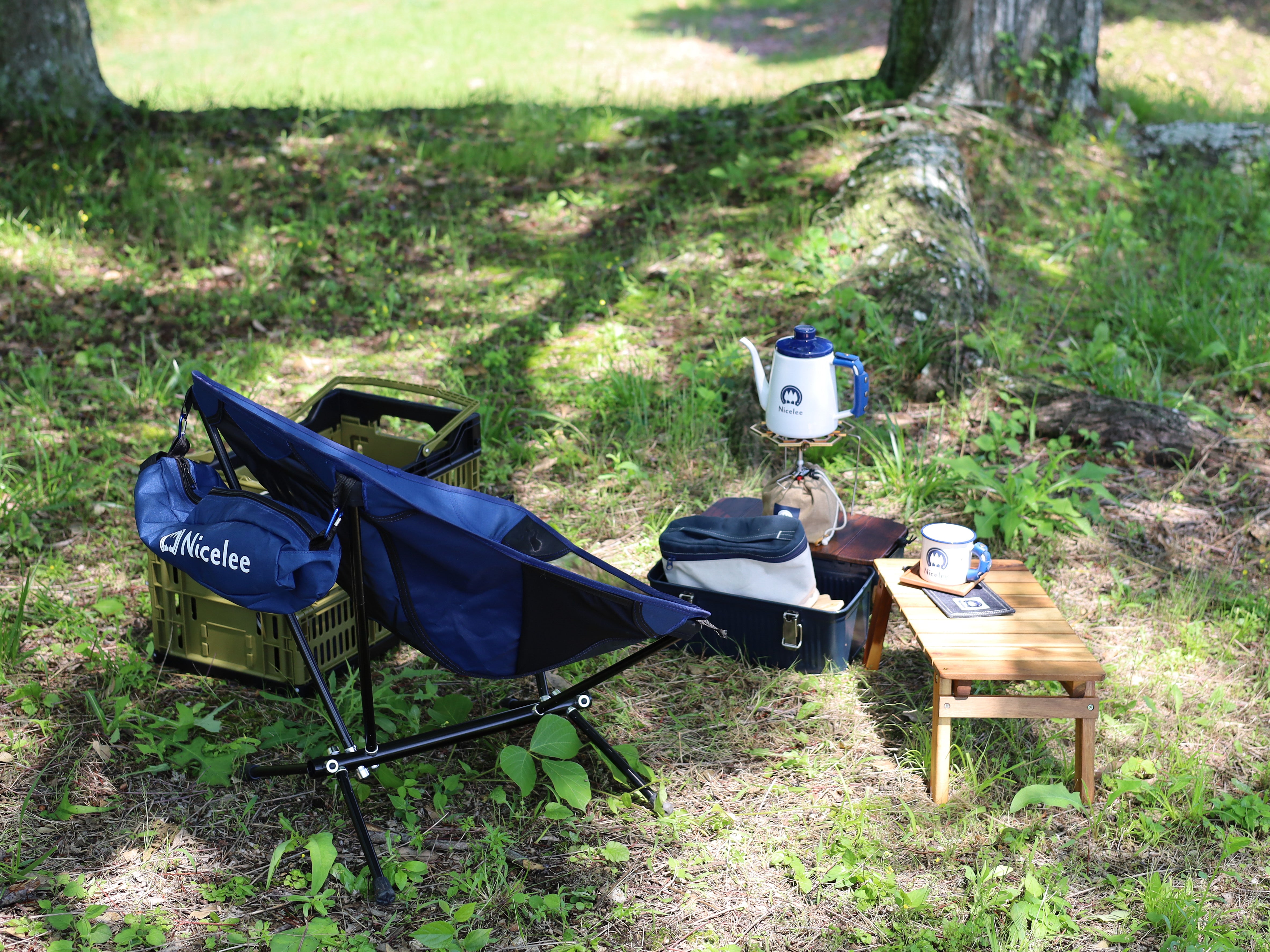 プチデイキャンプで楽しむ、手軽なチェアリング&外コーヒーセットの