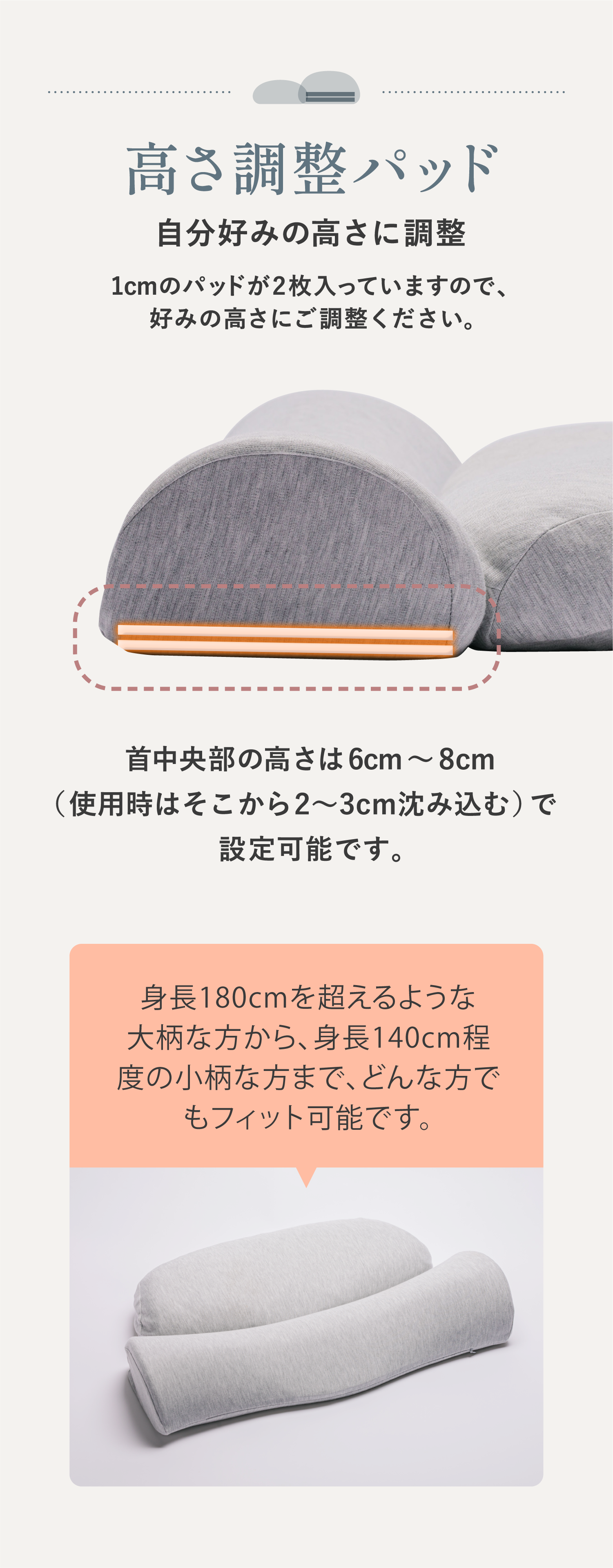 公式】首と肩のことだけを考えたダブル枕PLUS | 高め・低め・柔らかい