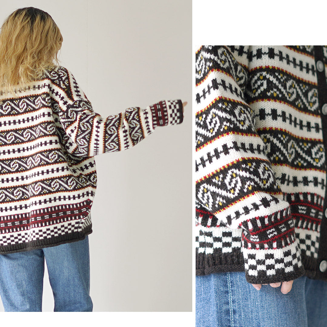 SHINZONE（シンゾーン） フェアアイル ニット カーディガン 24AMSNI07