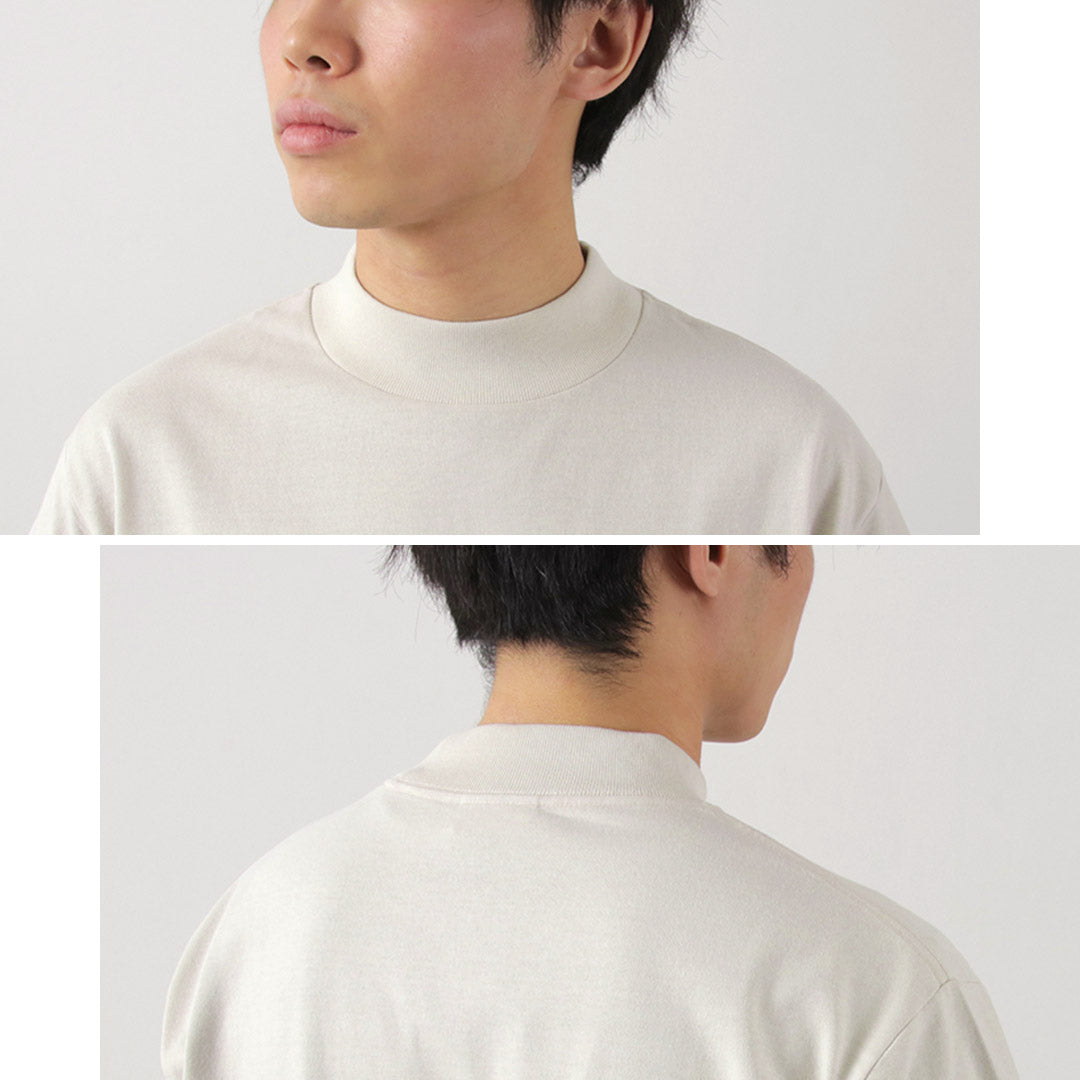 HEALTHKNIT（ヘルスニット）×RAG 別注 モックネックTシャツ オープン