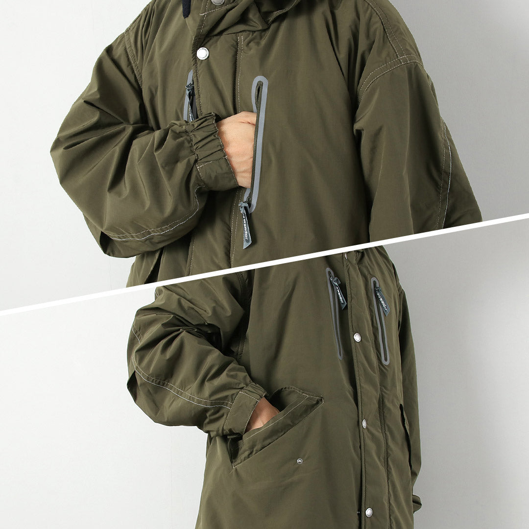 AND WANDER（アンドワンダー） フィッシュテール オクタ コート