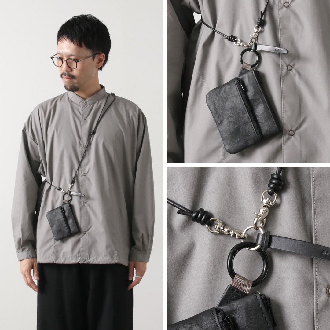 SENTI（センティ） ダイニーマレザー ダブルジップ ポーチ