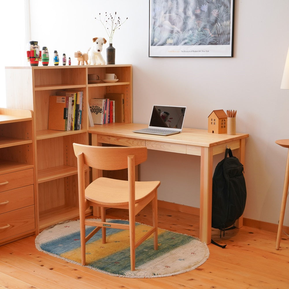 幅110cm シンプル・コンパクトな木のデスク【学習机KAEDE】 – なかよし