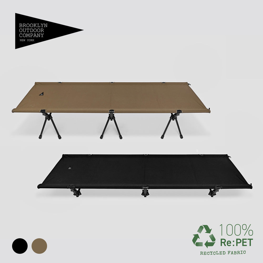 The RePET 600D Folding Cot – BROOKLYN OUTDOOR COMPANY 日本公式サイト