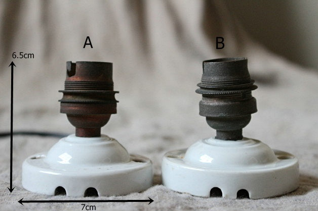 ラスト1点！天井や壁につけると素敵な陶器ソケット フランス