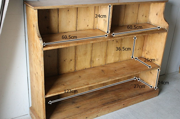 ヴィクトリアンオールドパインブックシェルフ（本棚） イギリス