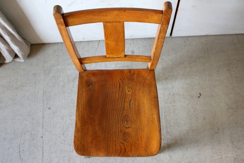 1930年代木肌が可愛い子供用スクールチェア（椅子） イギリス