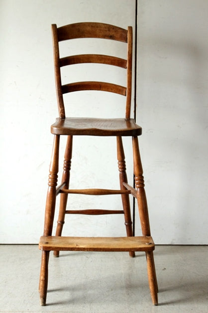 1930年代レアなハイチェア（椅子）高さ110.5cm イギリスアンティーク