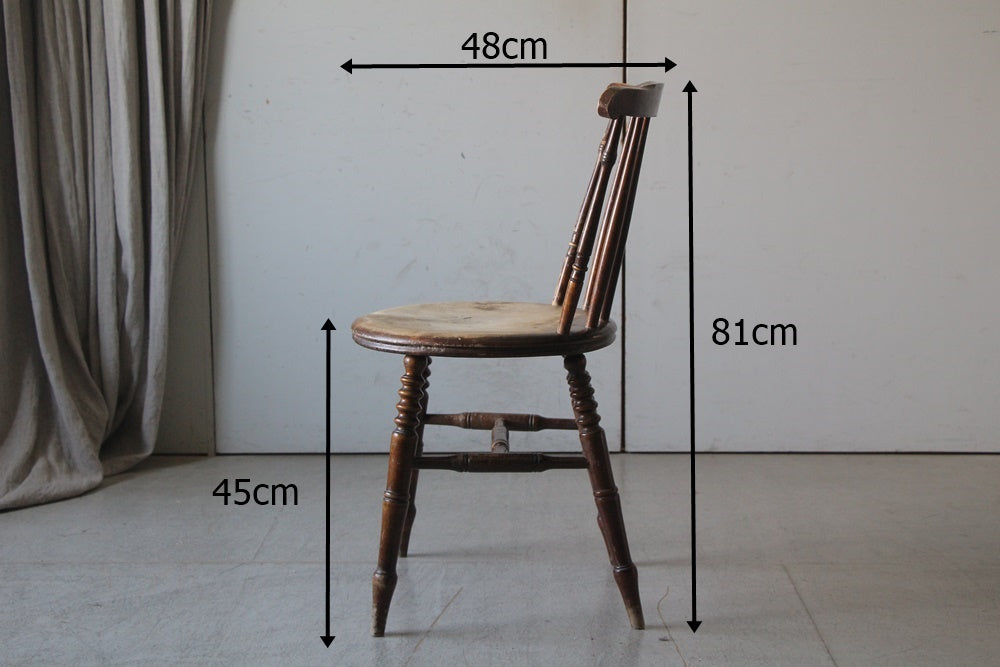 1880年代ヴィクトリアンダイニングチェア （丸座面） イギリス