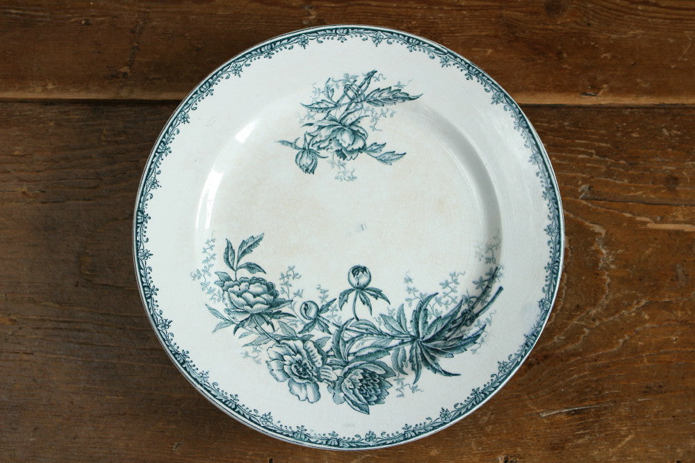 芍薬の花模様クレールフォンテーヌ窯コンポティエ（高さ4.5cm