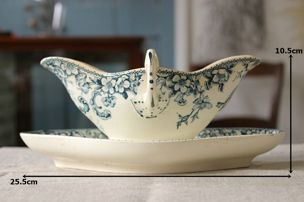 ショワジールロワ窯Wild Roseソーシエール フランスアンティーク食器