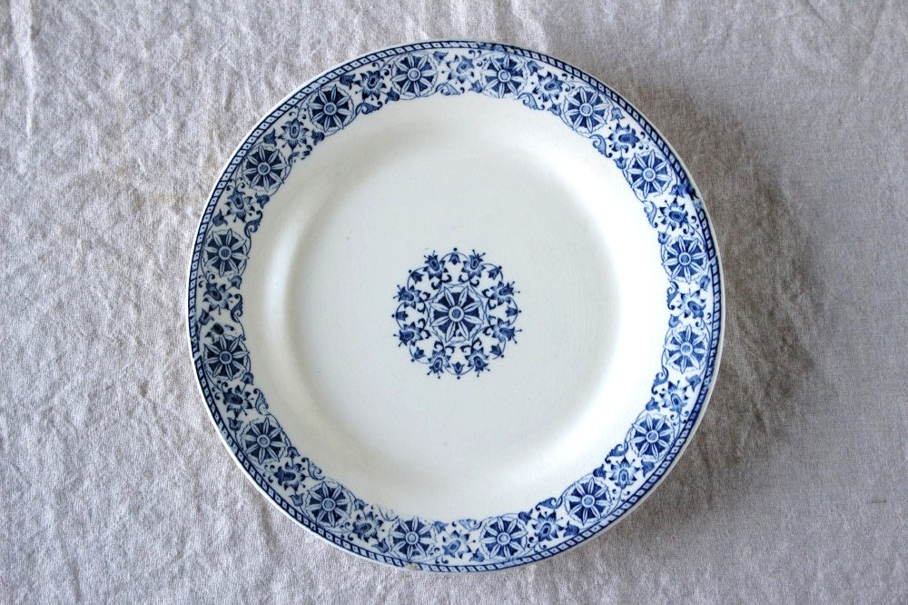 4枚あり！ジアン窯平皿ARABESQUES（直径23.5cm） フランスアンティーク