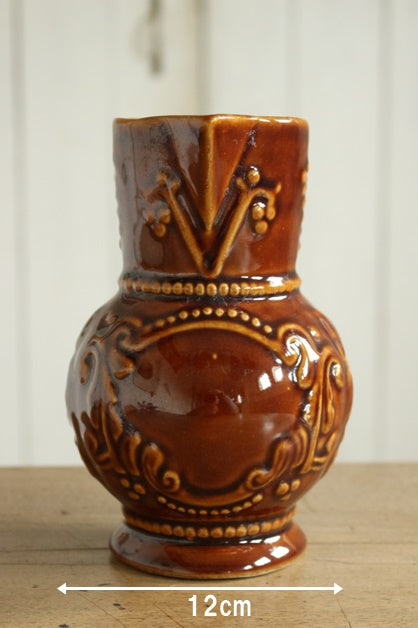 人気モチーフぶどうのワインジャグ（高さ17cm） フランスアンティーク