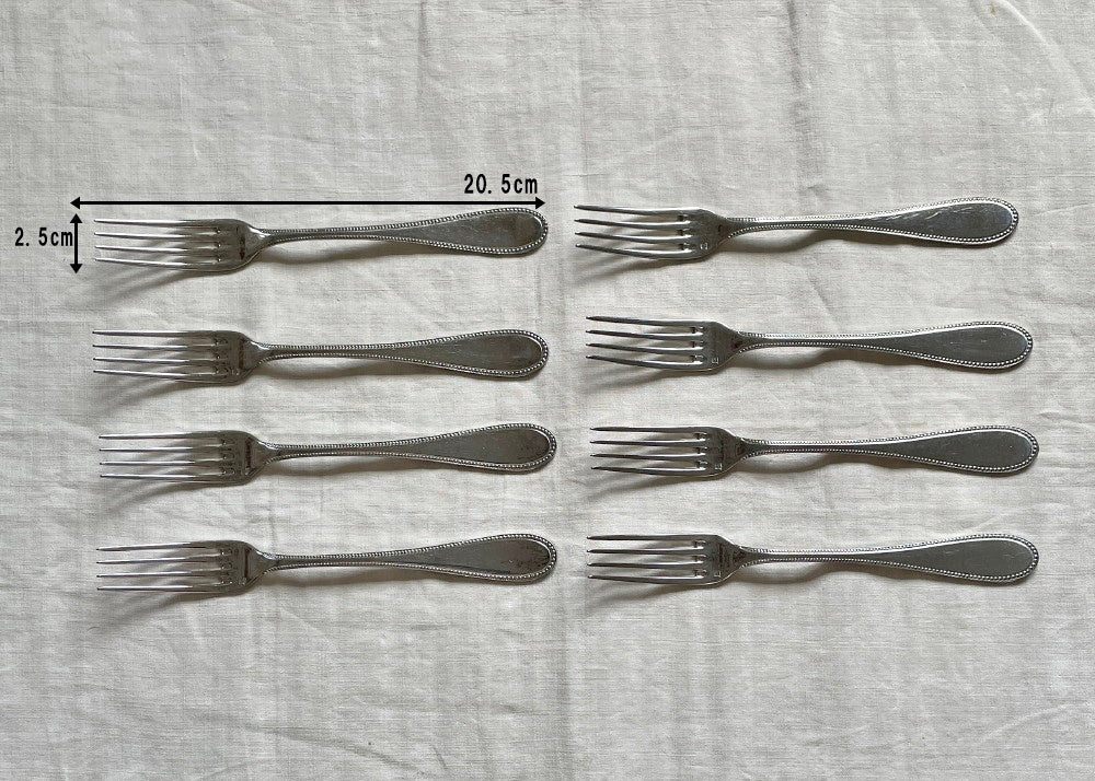 8本あり！クリストフル社ディナー用フォーク フランスアンティーク