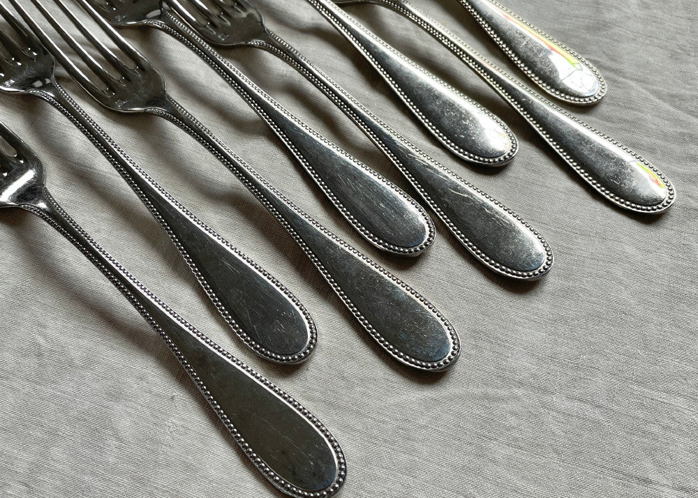 8本あり！クリストフル社ディナー用フォーク フランスアンティーク