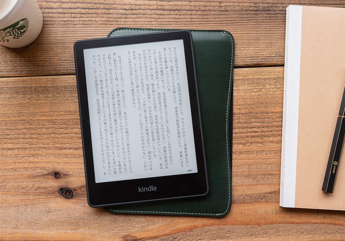 ラ*郎様 Kindle Paperwhite 第12世代+レザーカバー+フィルム 職人が