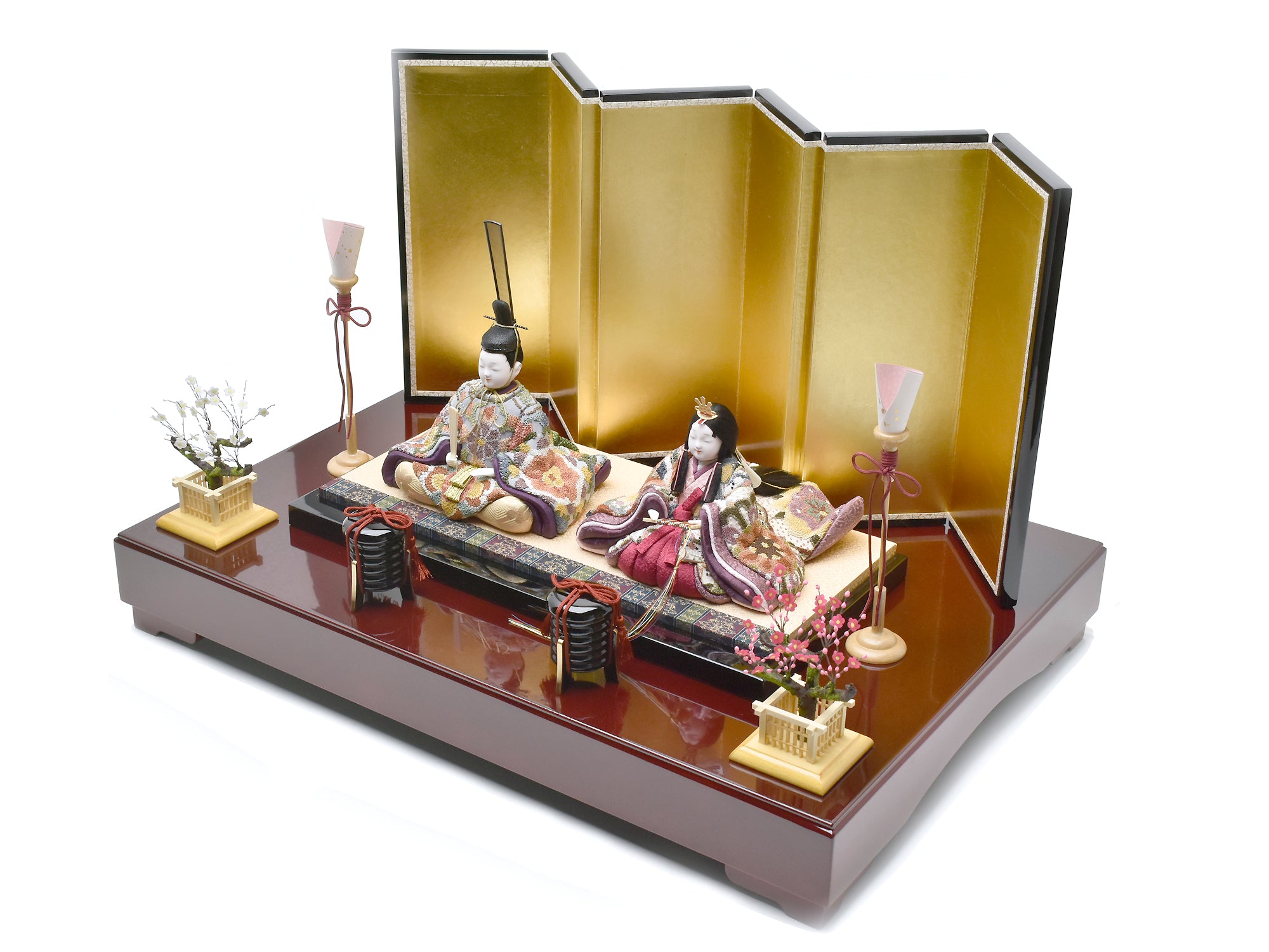 雛人形 / 柿沼東光 / 歳美雛（相良刺繍） – 人形の鯉徳 オンラインショップ