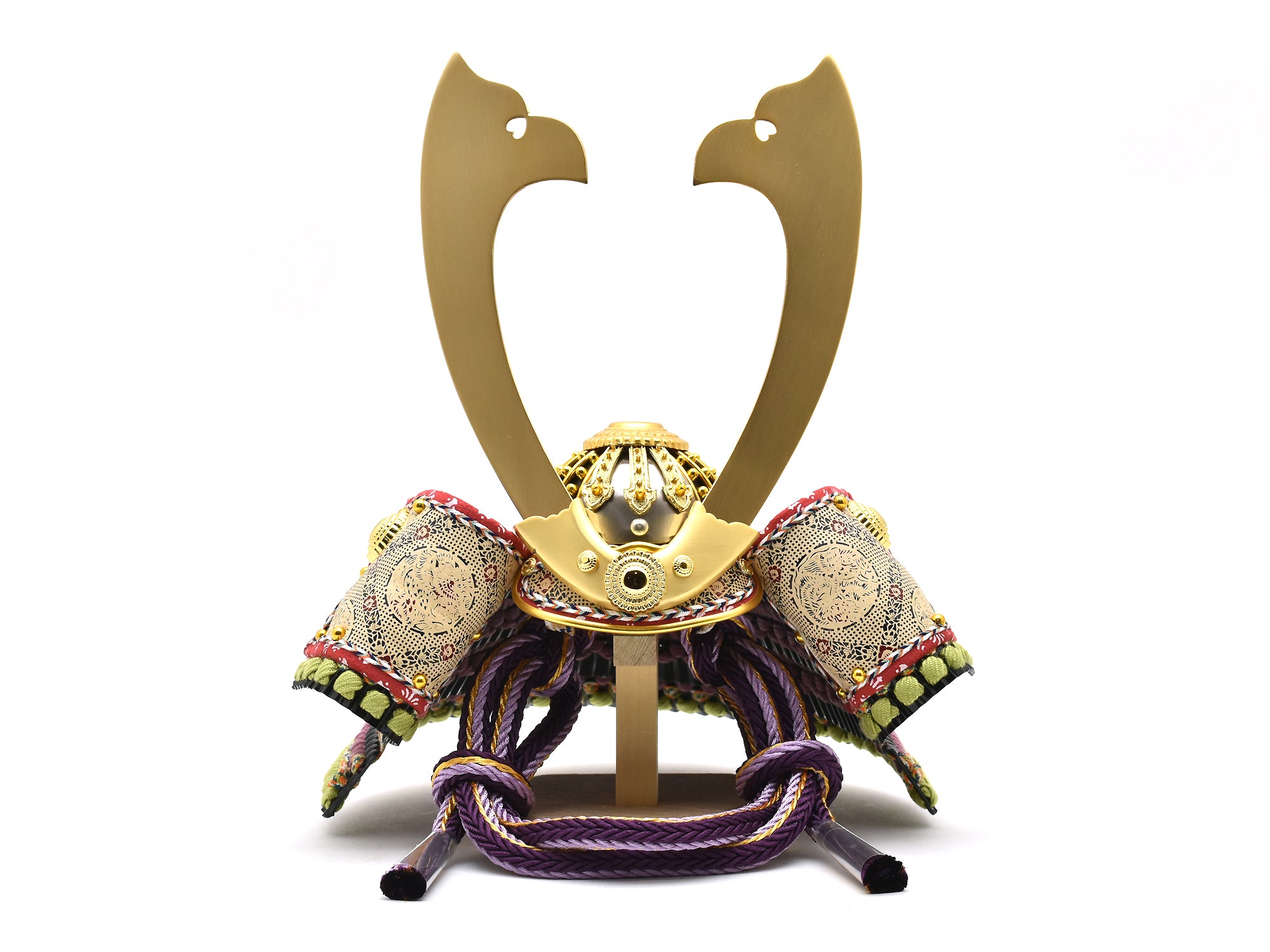 五月人形 兜 / 鈴甲子雄山 / 紫裾濃威8号 – 人形の鯉徳 オンラインショップ