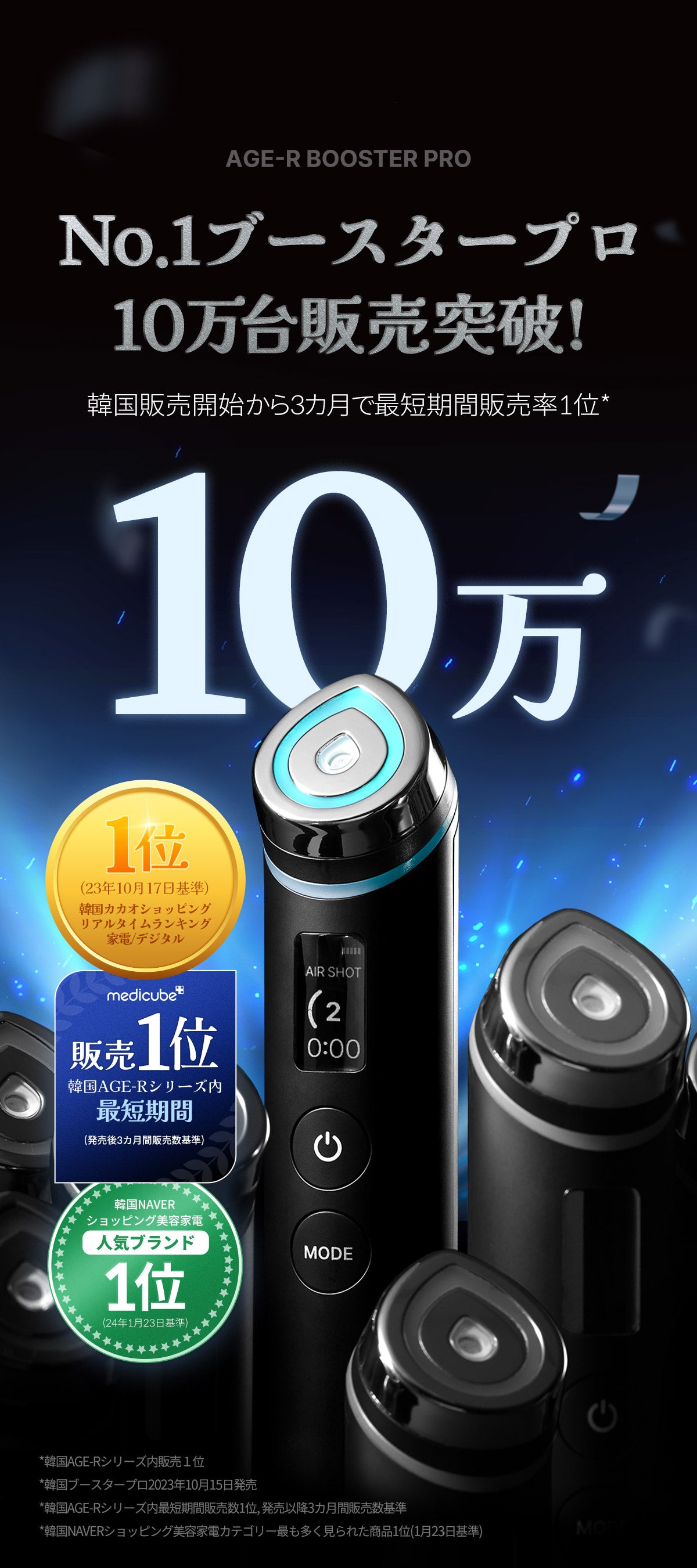 メディキューブ美顔器AGE-R BOOSTER PROブースタープロ