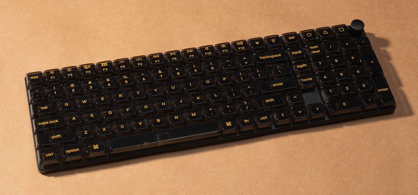 Keychron Black Transparent ロープロファイル LSAキーキャップ・フル