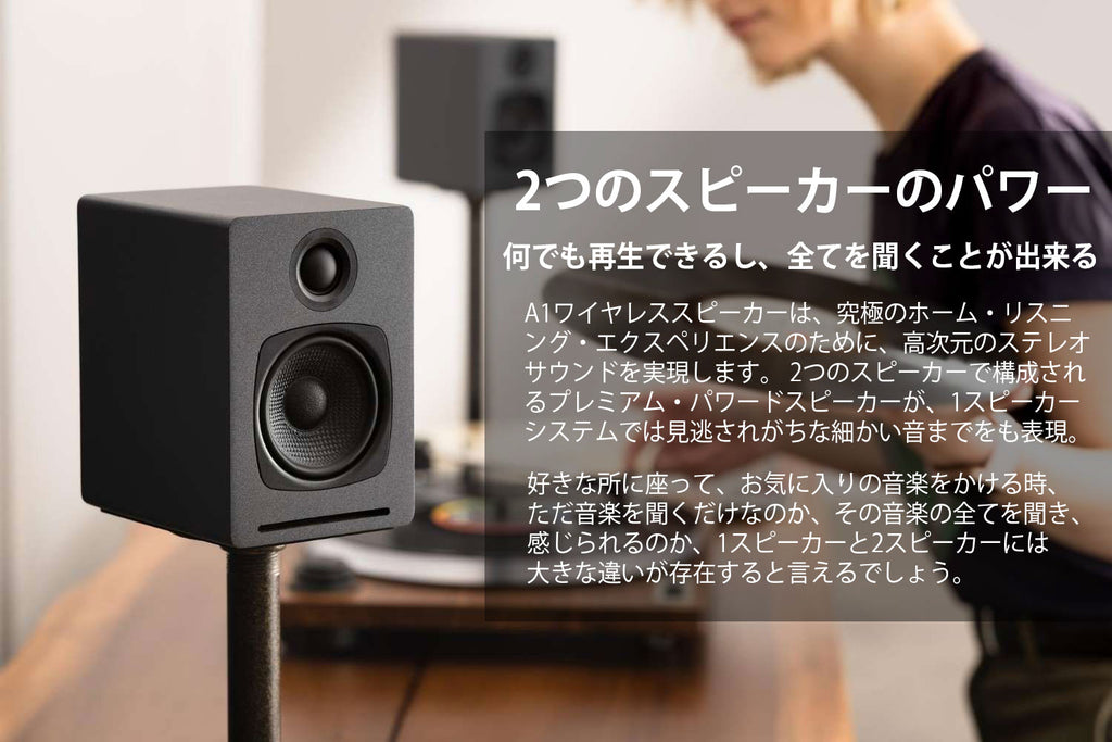 Audioengine オーディオエンジン A1 ワイヤレス・パワードスピーカー l