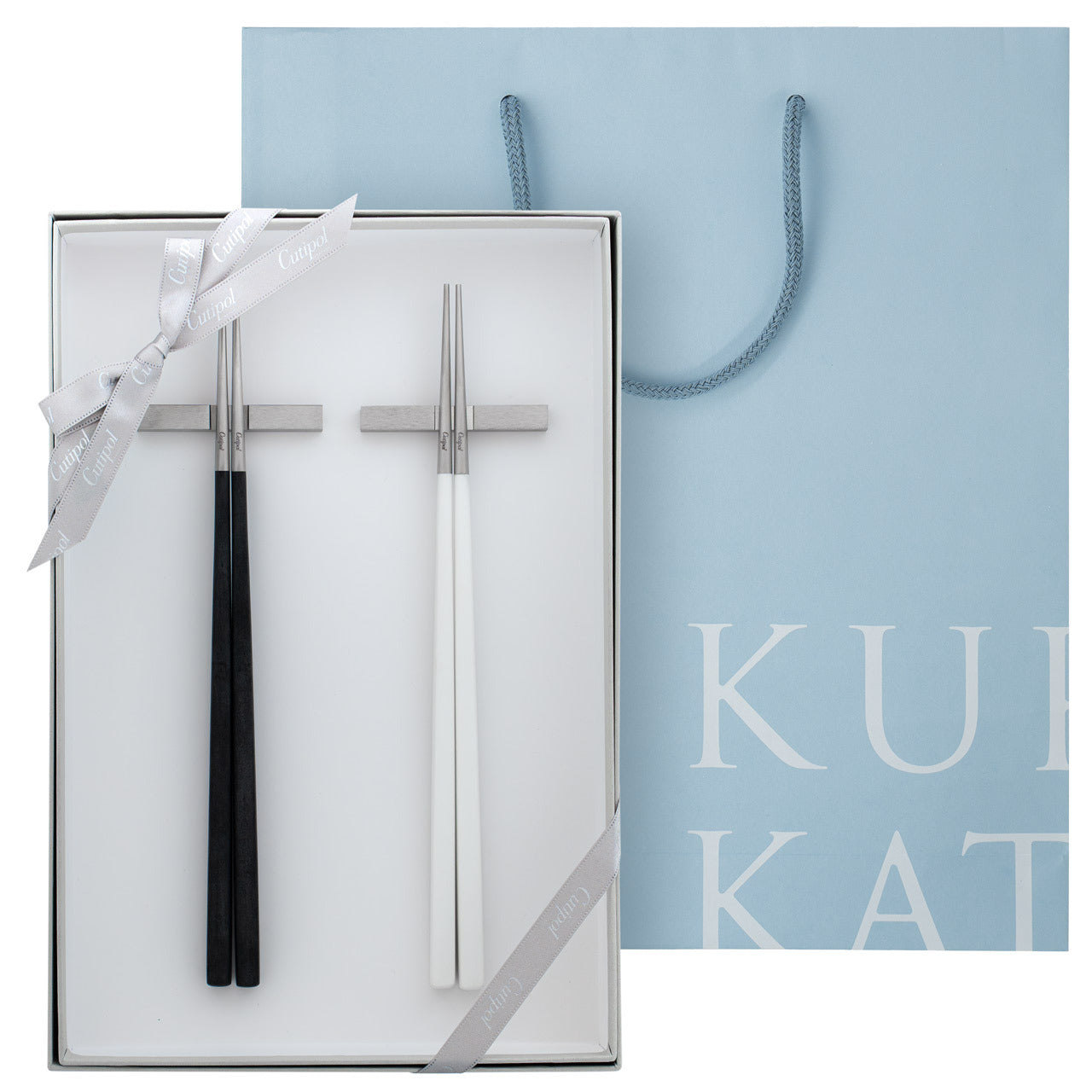 正規取扱店】 クチポール KUBE/キューブ 箸＆箸置き 2膳ペア 夫婦箸