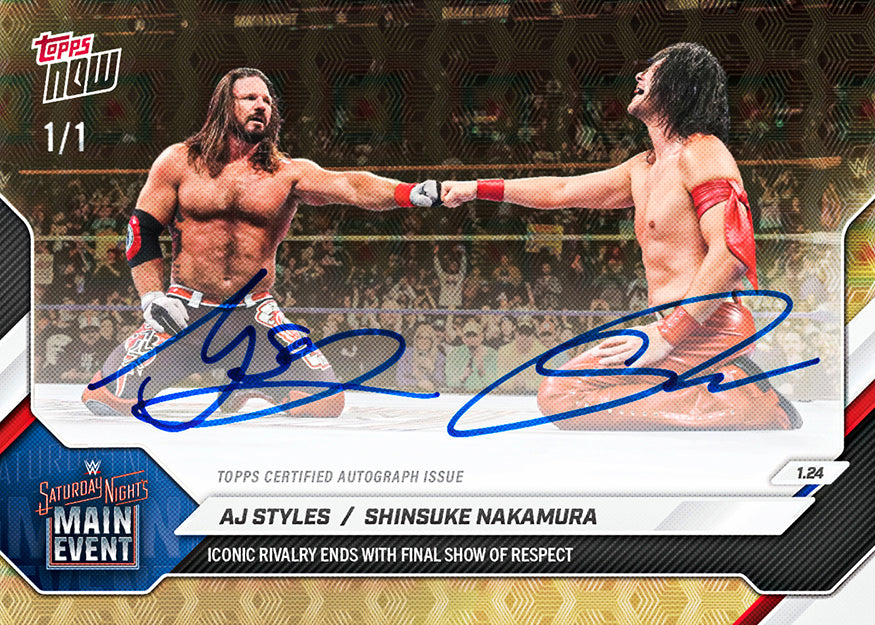 AJ Styles / Shinsuke Nakamura - 2026 WWE Topps NOW® - Card 10 - PR