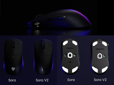 Ninjutso（ニンジュツォ） Sora V2 ソラ ワイヤレスマウス ブラック