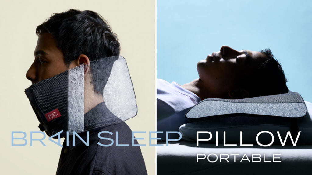 持ち運べて、宿泊先や移動中などマルチに使える BRAIN SLEEP PILLOW