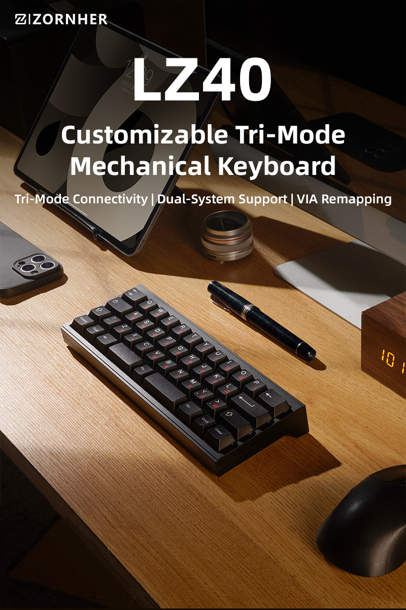 LZ40 40% バイリンガル ミニレイアウト メカニカルキーボード