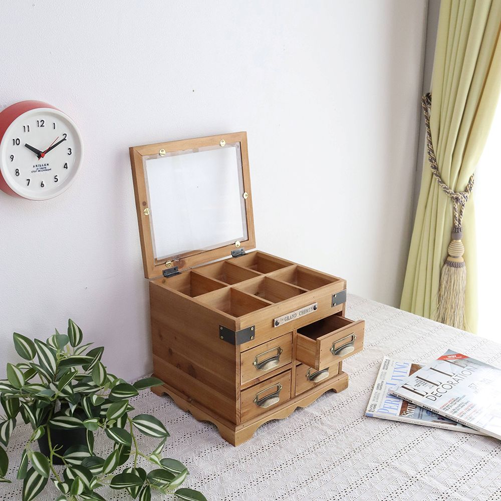 オシャレなガラス蓋です♪ コレクションボックスハーフ MN1-20033263