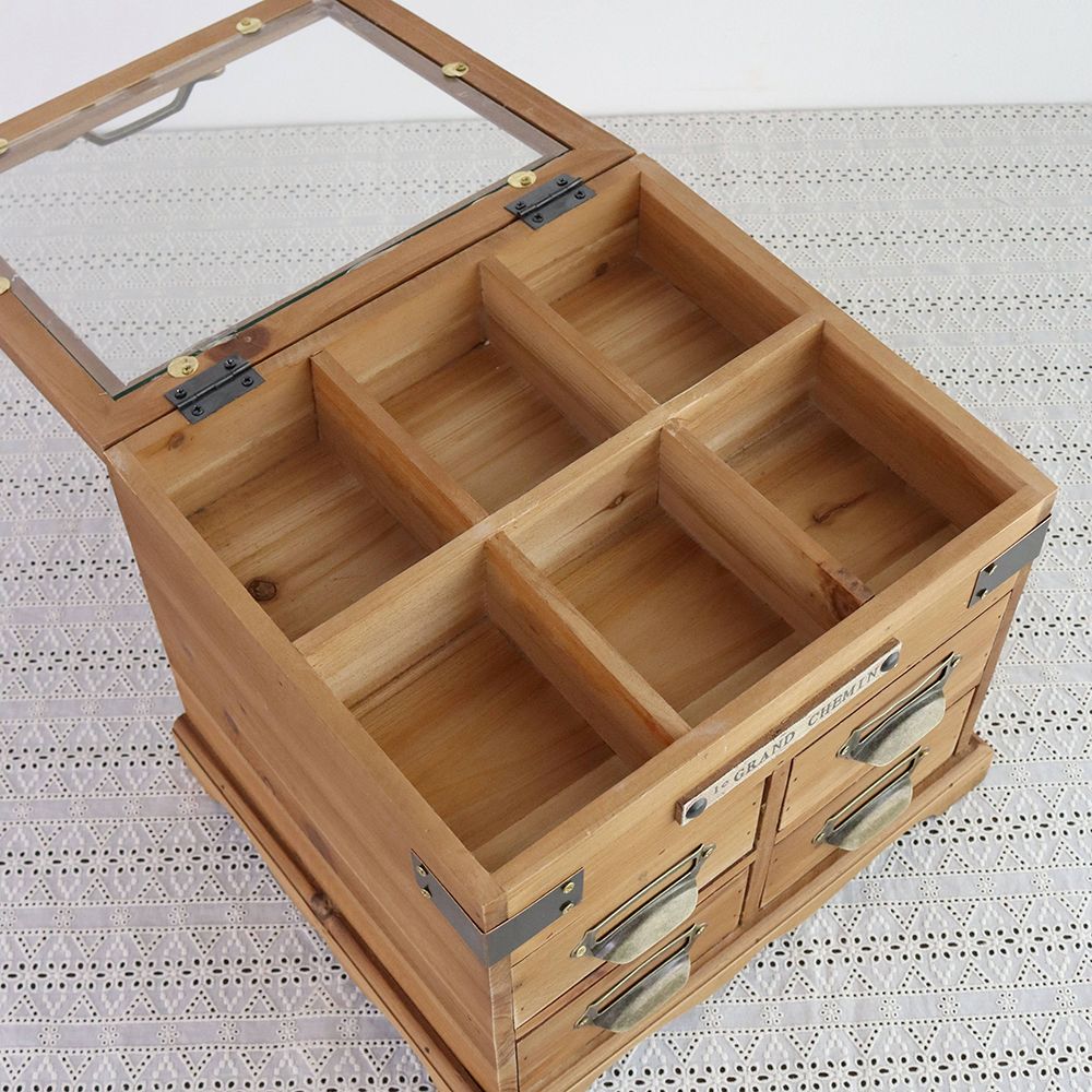 オシャレなガラス蓋です♪ コレクションボックスハーフ MN1-20033263