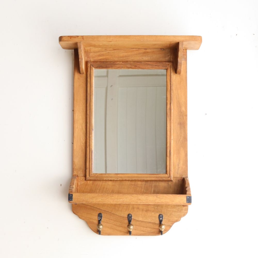 オシャレな壁掛け♪ グルニエ ミラーシェルフ【グランシュマン】 MN1