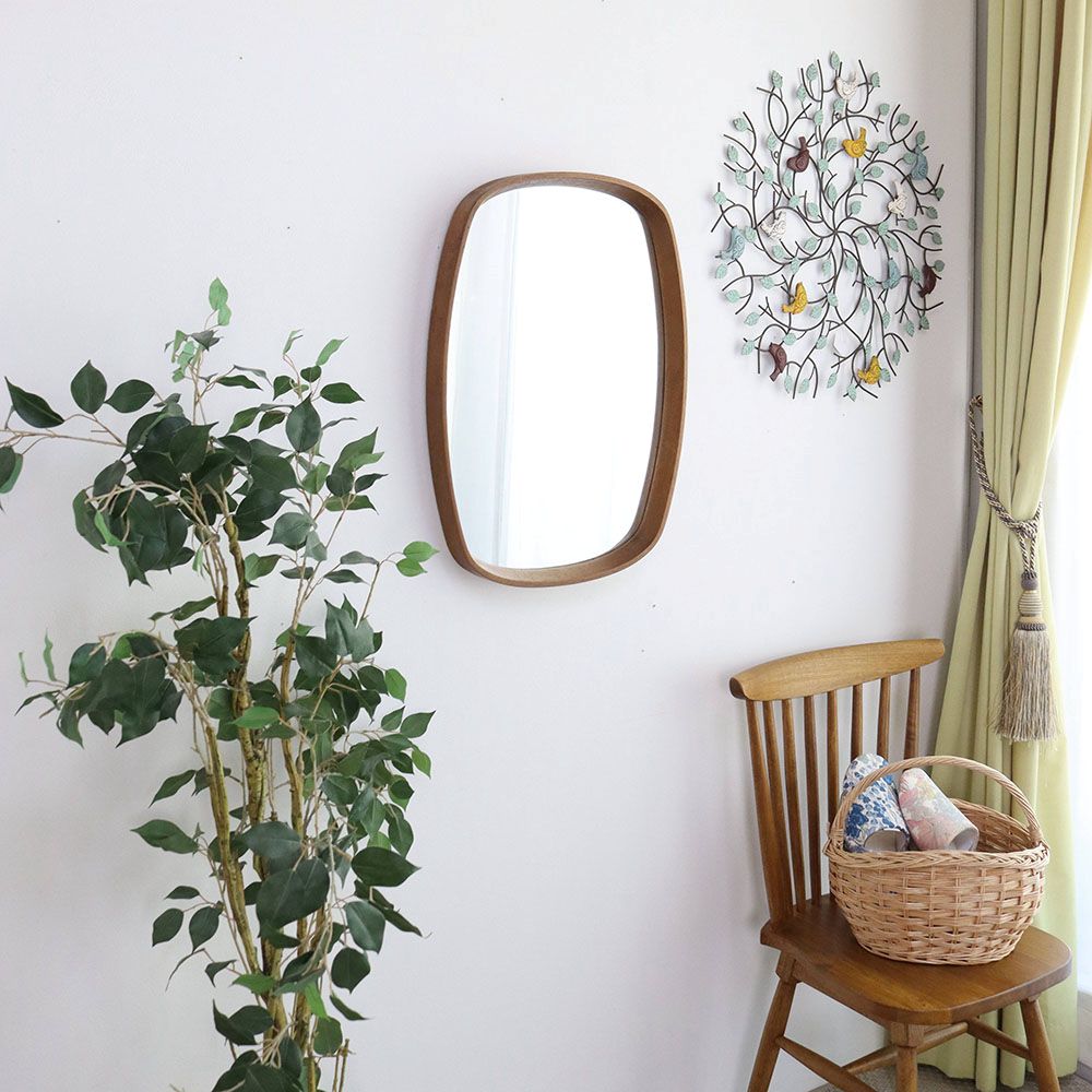 縦でも横でもオシャレです♪ クルベ スクエアミラー AX1-HS2757