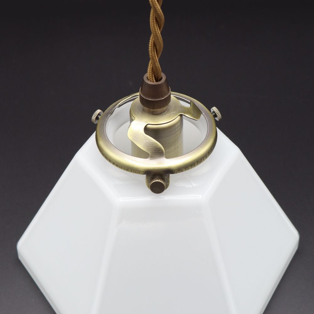 六角形のガラスシェード♪ ペンダントランプ AX1-HS3289-FC1-TG06A