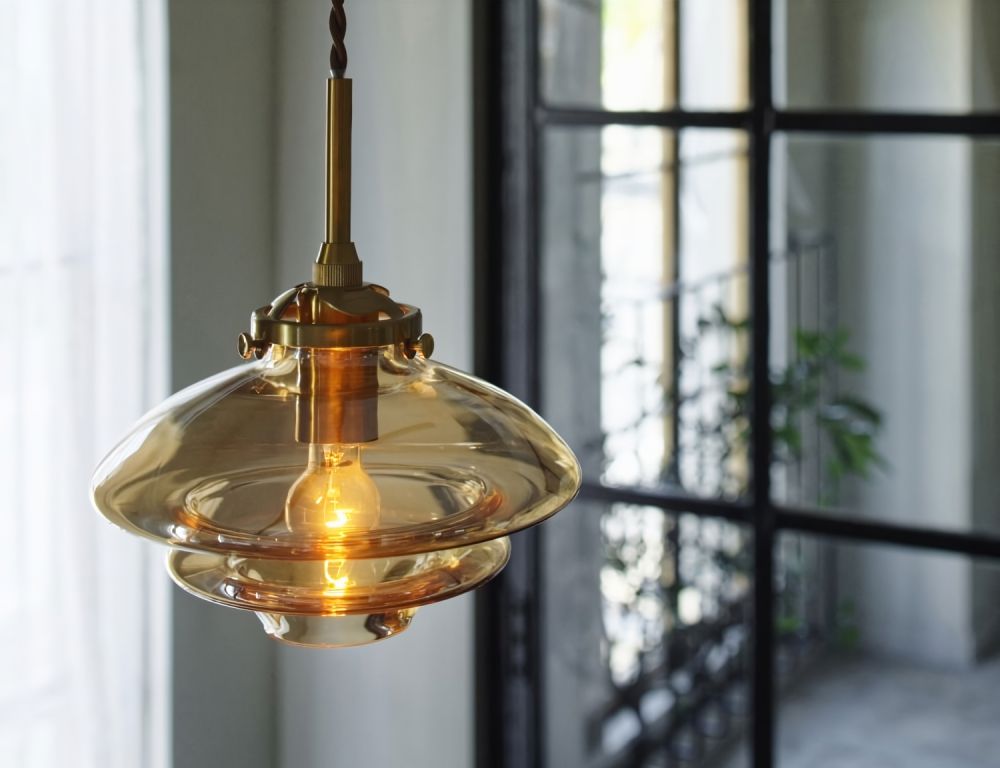 レトロなアンバーカラー♪ リネー ペンダントライト IM1-LT-4239AM