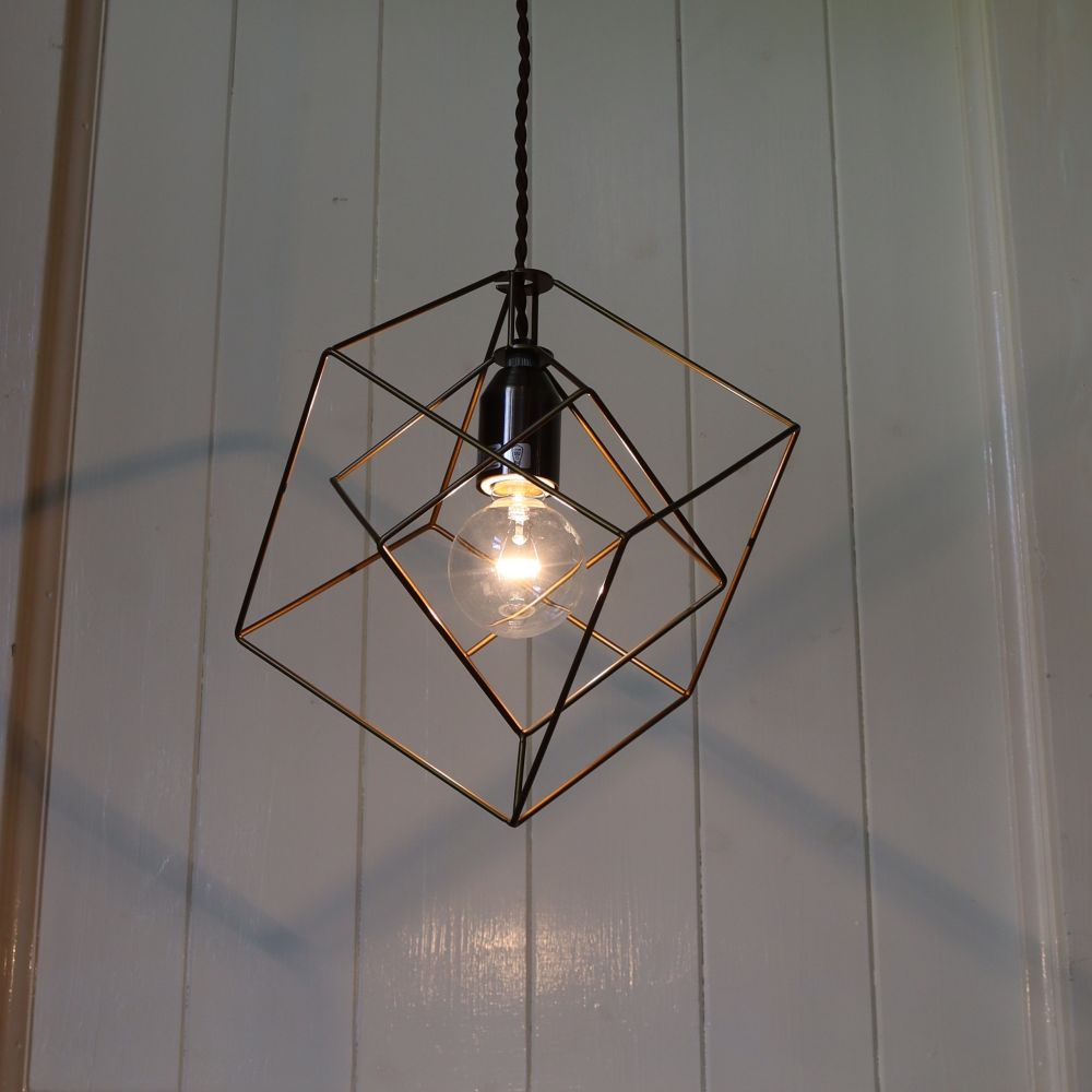 立方体のフレーム♪ ブレイス(L) ペンダントライト IM1-LT-1091SQ