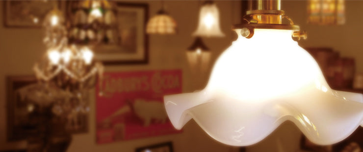 お花のフロアライト アイアンヴィンテージ アンティーク照明 デモデ