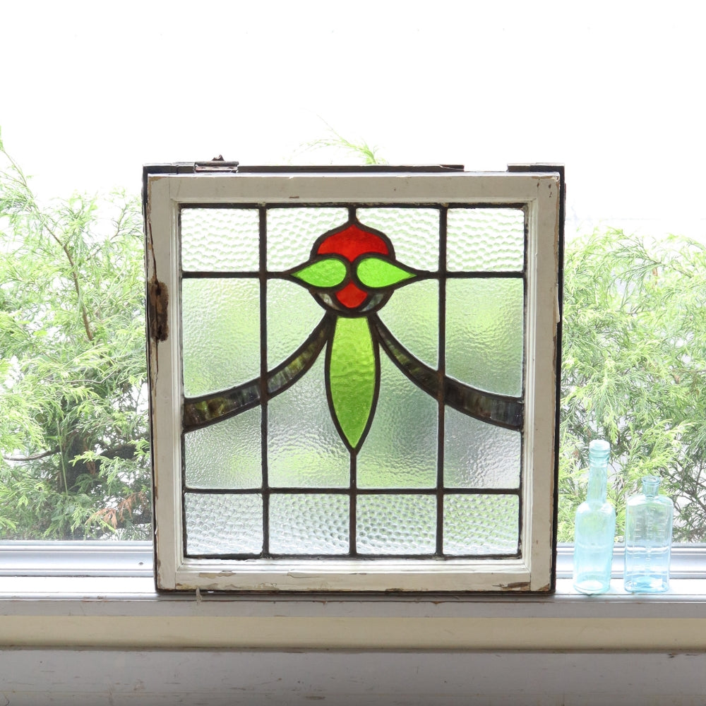 英国アンティーク】ステンドグラス（アンティーク枠） VC106-290010